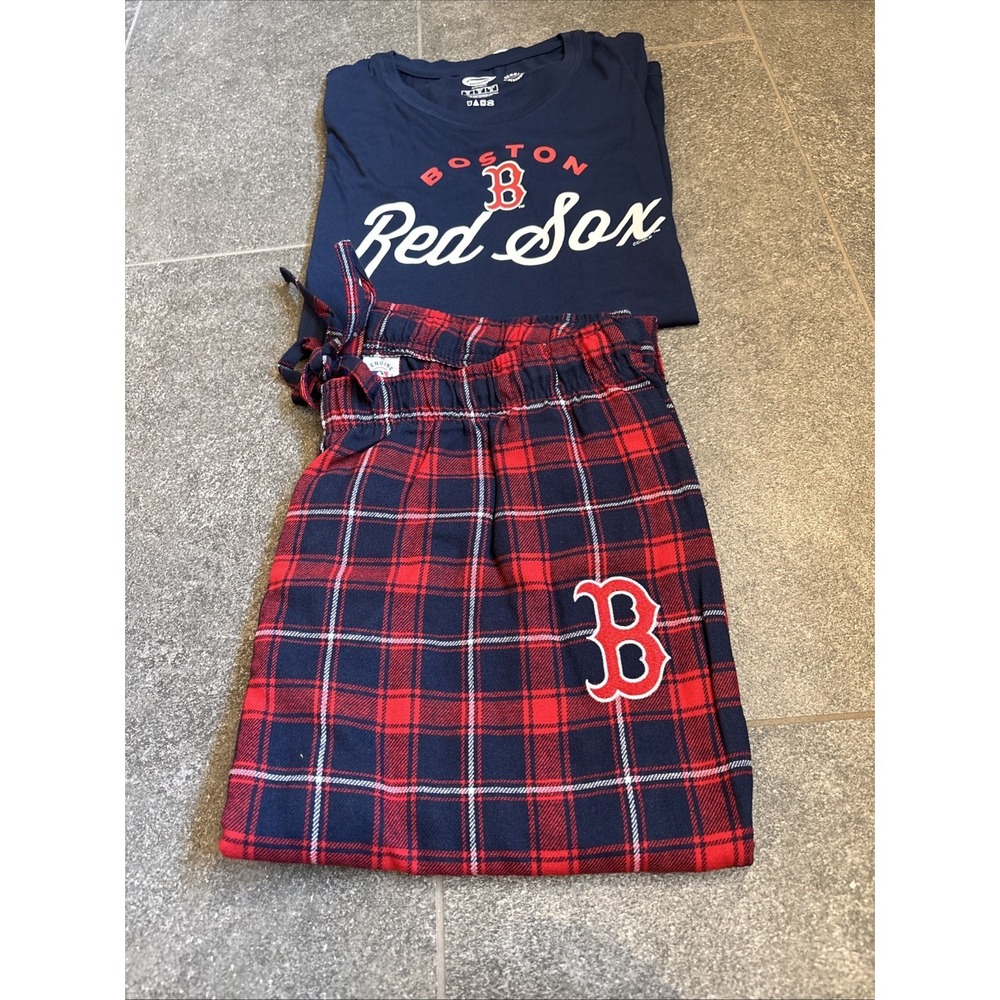 New Boston Red Sox PJ Set Pant Shirt And Top Sleep Light Size Medium 2PC Ladies - Picture 7 of 16